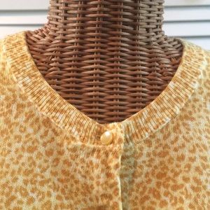 Cheetah print button cardigan